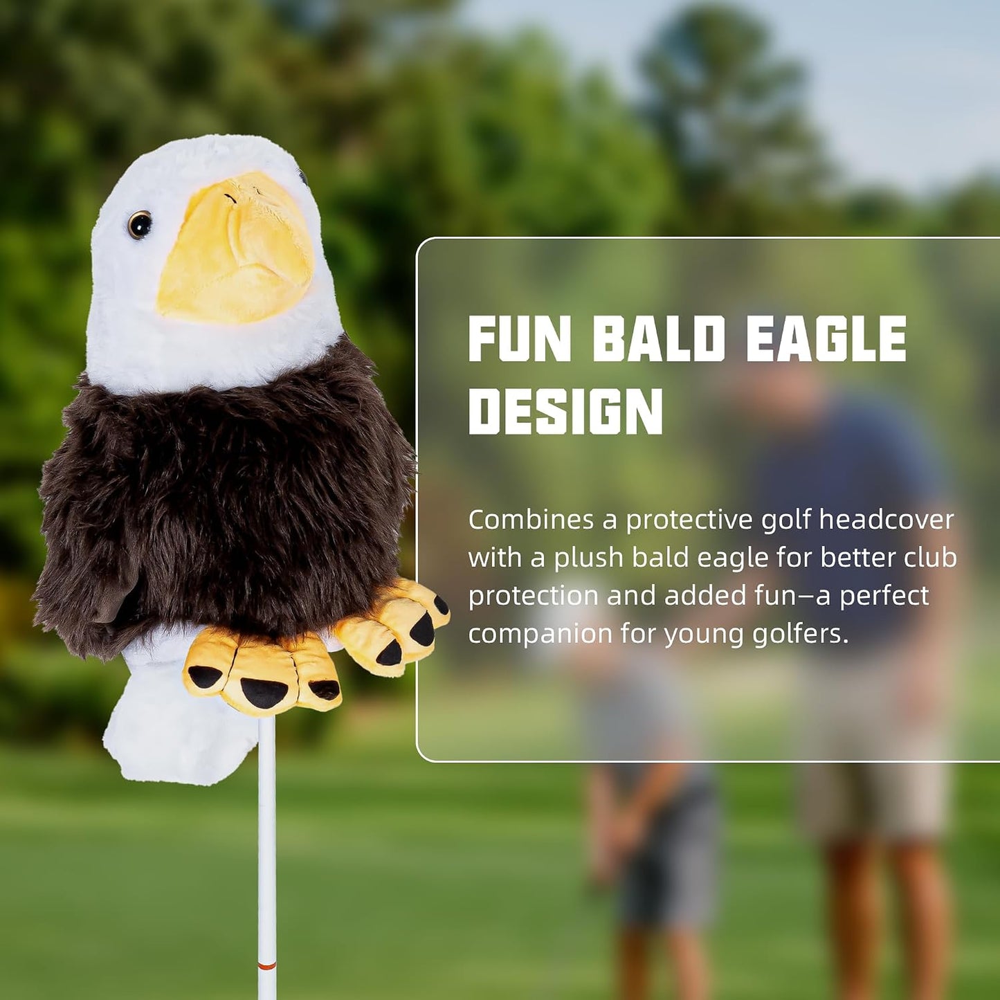 Junior Golf Clubs Set for Toddlers Kids Ages 3-8 (Height 36"-51") - Right & Left Hand - 4/6 Piece Set with Cartoon Headcovers, Practice Balls & Training Accessories
