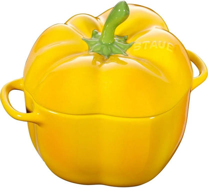 Zwilling Ceramic by Paprika Cocotte Yellow Ceramic Height 10.7 cm x Width 15.1 cm Volume 0.47 L