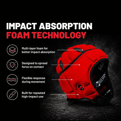 Soft Shell Helmet with Impact-Engineered Pro Protection, Lightweight Headgear – Flag Football, Rugby, 7v7 & MMA