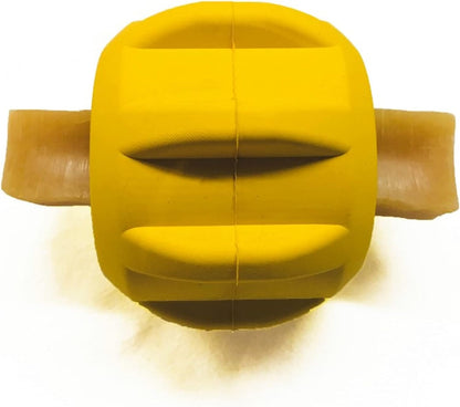 Industrial Dog Gear – Durable Dog Treat Dispenser & Chew Toy Made in USA from Non-Toxic, Pet-Safe, Food Safe Natural Rubber for Mental Stimulation, Problem Chewing, Calming Nerves & More