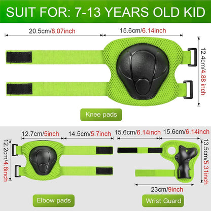 Toddler Kids Bike Helmet Set with Knee Elbow Pads, Adjustable Cycling Helmet for Little Boy Girl Protective Gear