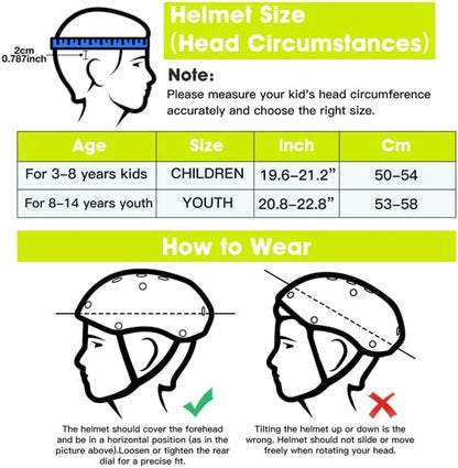 Toddler Kids Bike Helmet Set with Knee Elbow Pads, Adjustable Cycling Helmet for Little Boy Girl Protective Gear