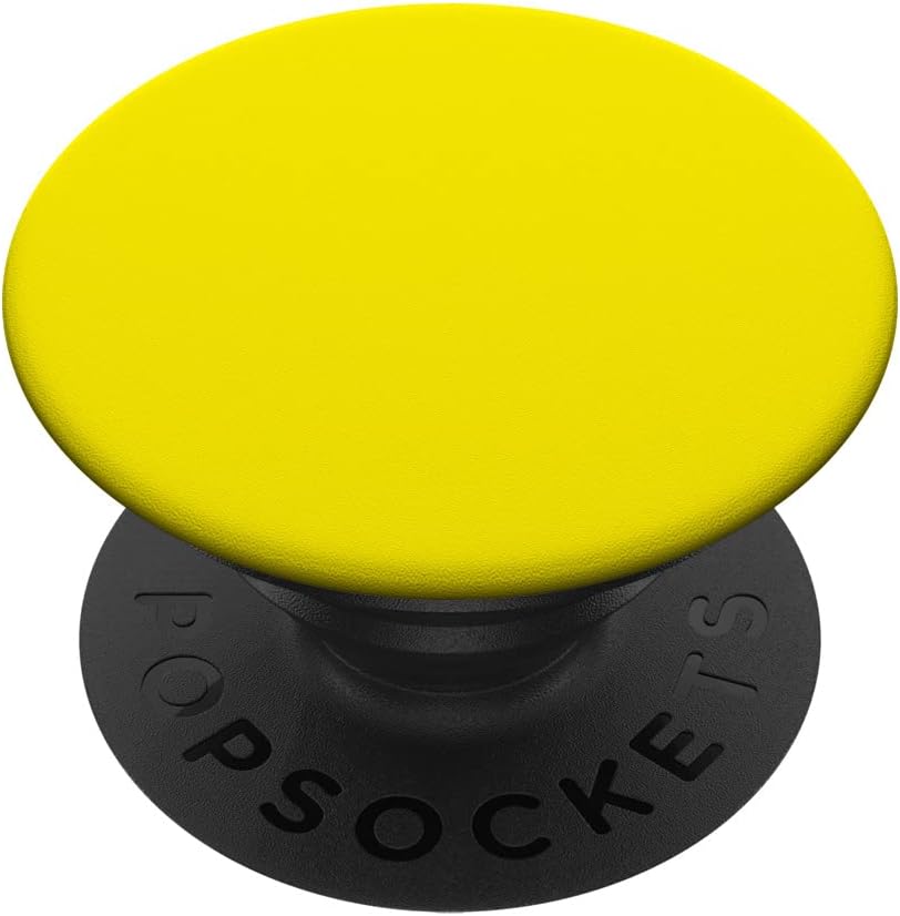 Phone Grip with Expanding Kickstand - Yellow Adhesive PopGrip