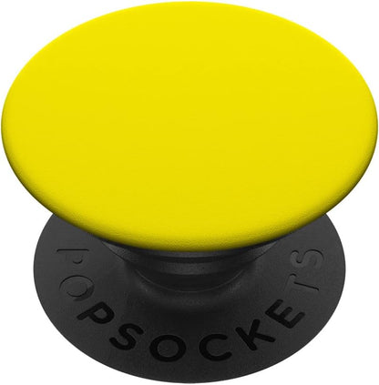Phone Grip with Expanding Kickstand - Yellow Adhesive PopGrip