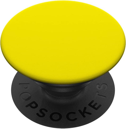 Phone Grip with Expanding Kickstand - Yellow Adhesive PopGrip