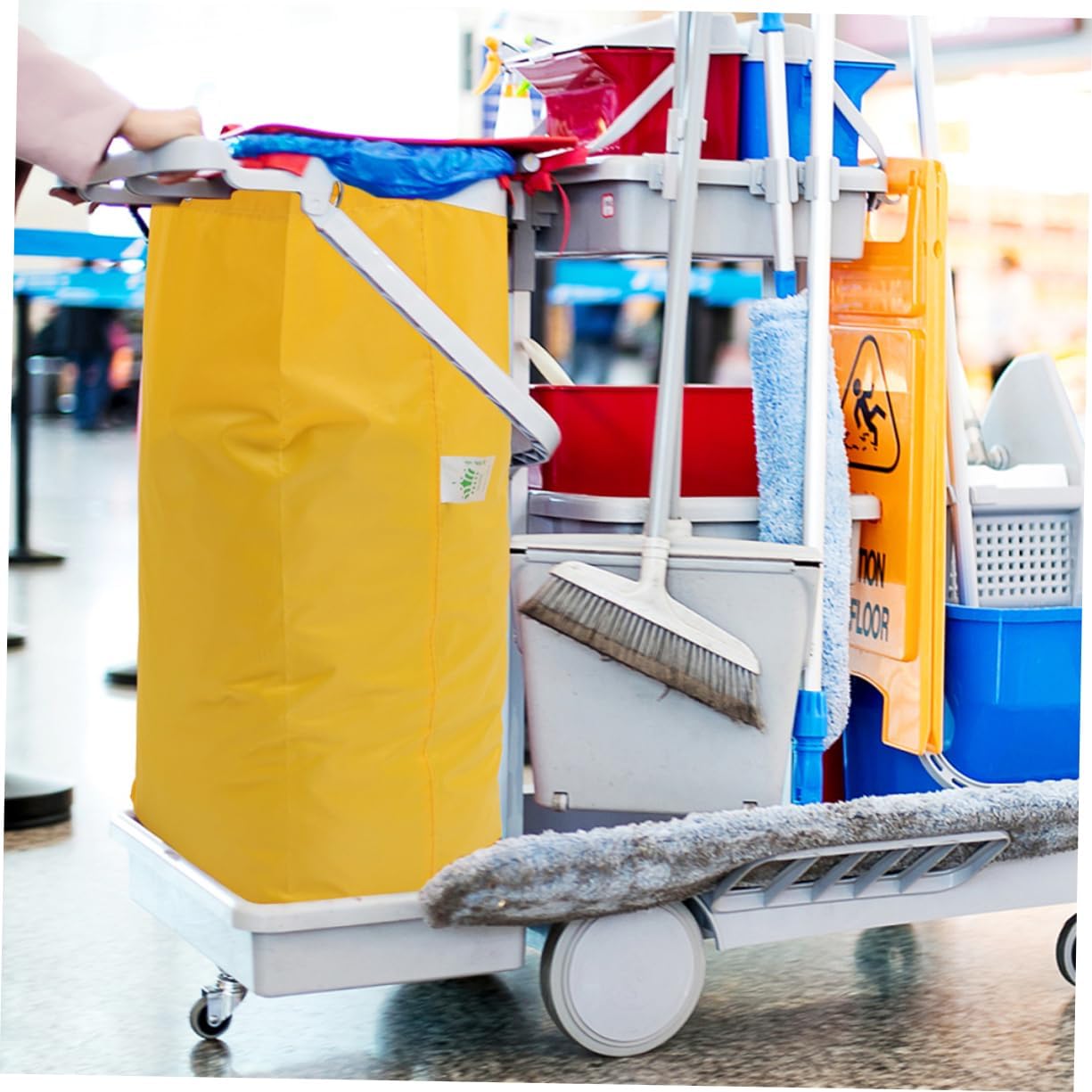 2pcs Janitorial Bags Cleaning Caddy Bag for Housekeepers Janitorial Supply Cleaning Cart