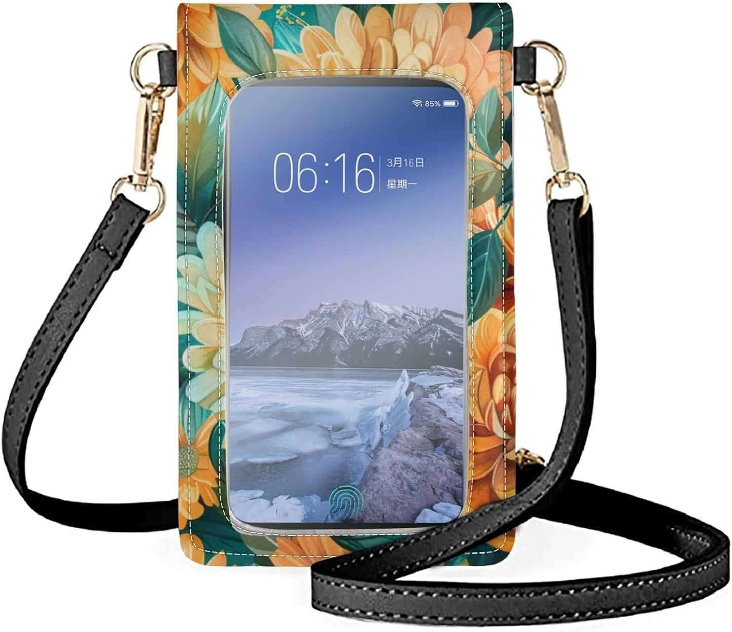 Phone Bag Sling Crossbody Phone Waterproof Bag Purse Cell Phone Wallet Purse Bag Over Shoulder Strap