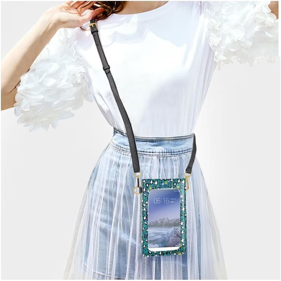 Phone Bag Sling Crossbody Phone Waterproof Bag Purse Cell Phone Wallet Purse Bag Over Shoulder Strap