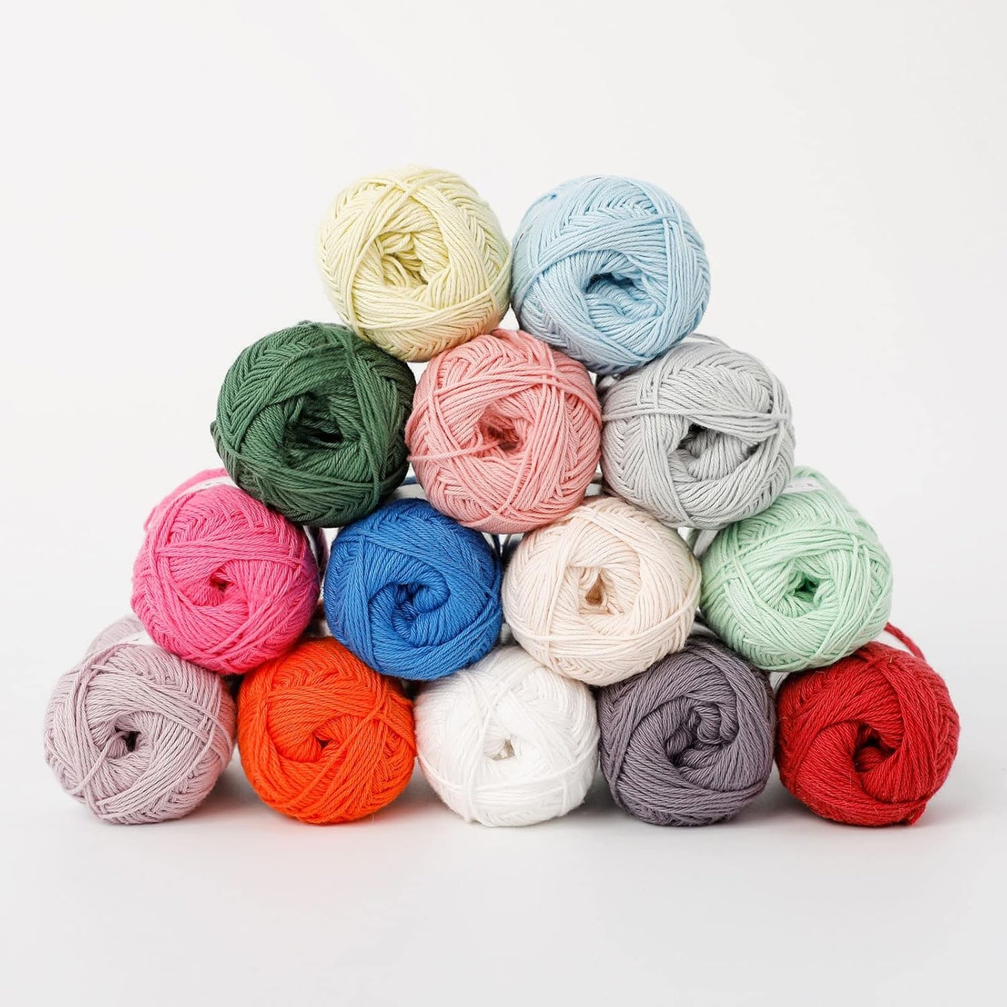 4 Skeins Soft Baby Cotton Yarn- Light Yellow | 4 Ply, DIY Craft, Fingering Weight, Blanket Yarn for Crochet & Knitting, Total 700yds/7.05oz
