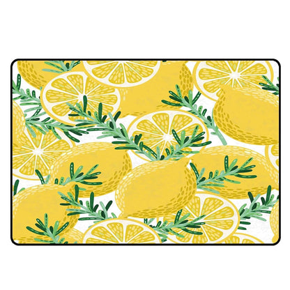 Lemon Rug Yellow Area Rugs for Bedroom Dorm Living Room Lemon Tree Throw Rug Floor Mat Pad Doormat Carpet, 5' x 7'(150 x 210cm)