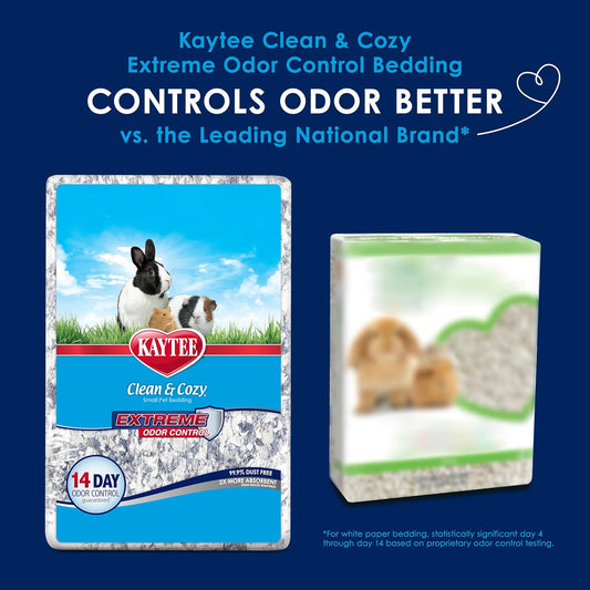 Clean & Cozy Extreme Odor Control Bedding, Made for Small Animals, 40 Liters