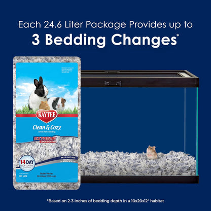 Clean & Cozy Extreme Odor Control Bedding, Made for Small Animals, 40 Liters