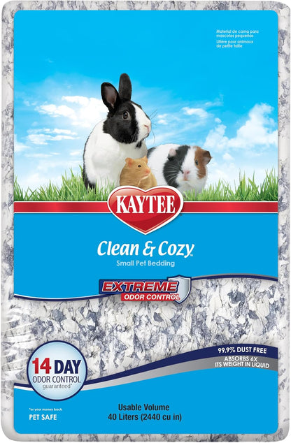 Clean & Cozy Extreme Odor Control Bedding, Made for Small Animals, 40 Liters