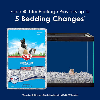 Clean & Cozy Extreme Odor Control Bedding, Made for Small Animals, 40 Liters