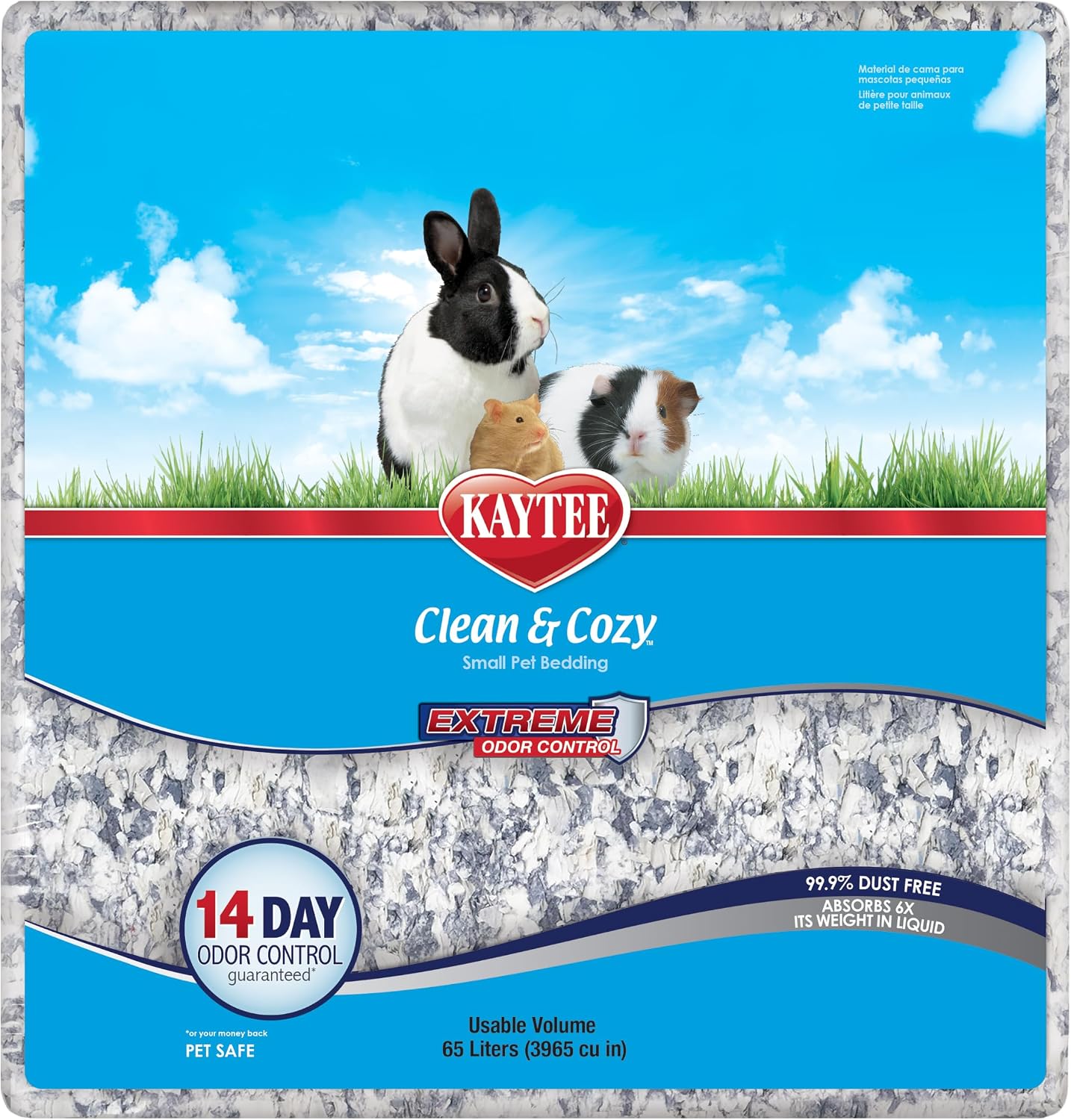 Clean & Cozy Extreme Odor Control Bedding, Made for Small Animals, 40 Liters