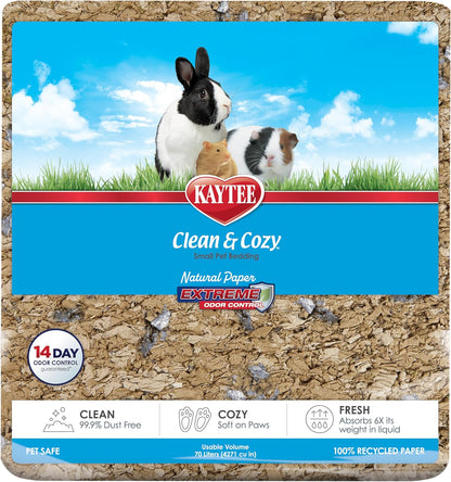 Clean & Cozy Extreme Odor Control Bedding, Made for Small Animals, 40 Liters