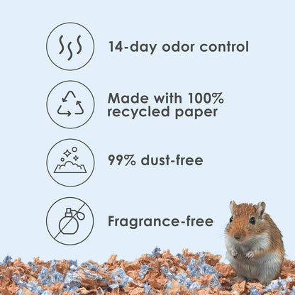 Clean & Cozy Extreme Odor Control Bedding, Made for Small Animals, 40 Liters