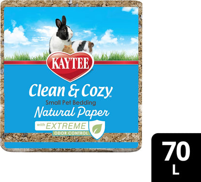 Clean & Cozy Extreme Odor Control Bedding, Made for Small Animals, 40 Liters