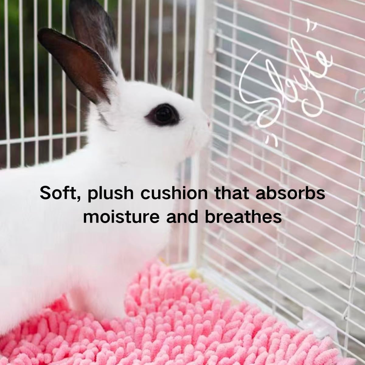 2PCS Guinea Pig Liner Washable Rabbit Cage Liner Guinea Pig Fleece Mats Reusable Bedding Pee Pads for Ferret Bunny Chinchilla Small Animals (Yellow,19.69" LX12.99 W)