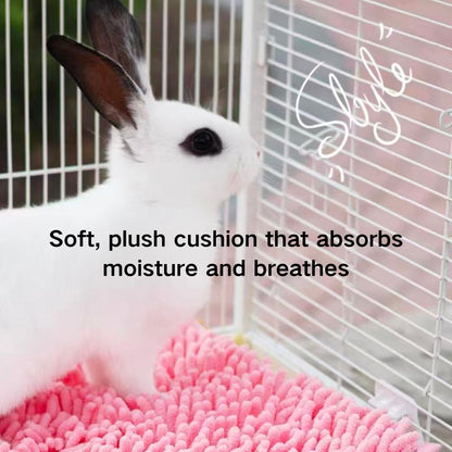 2PCS Guinea Pig Liner Washable Rabbit Cage Liner Guinea Pig Fleece Mats Reusable Bedding Pee Pads for Ferret Bunny Chinchilla Small Animals (Yellow,19.69" LX12.99 W)