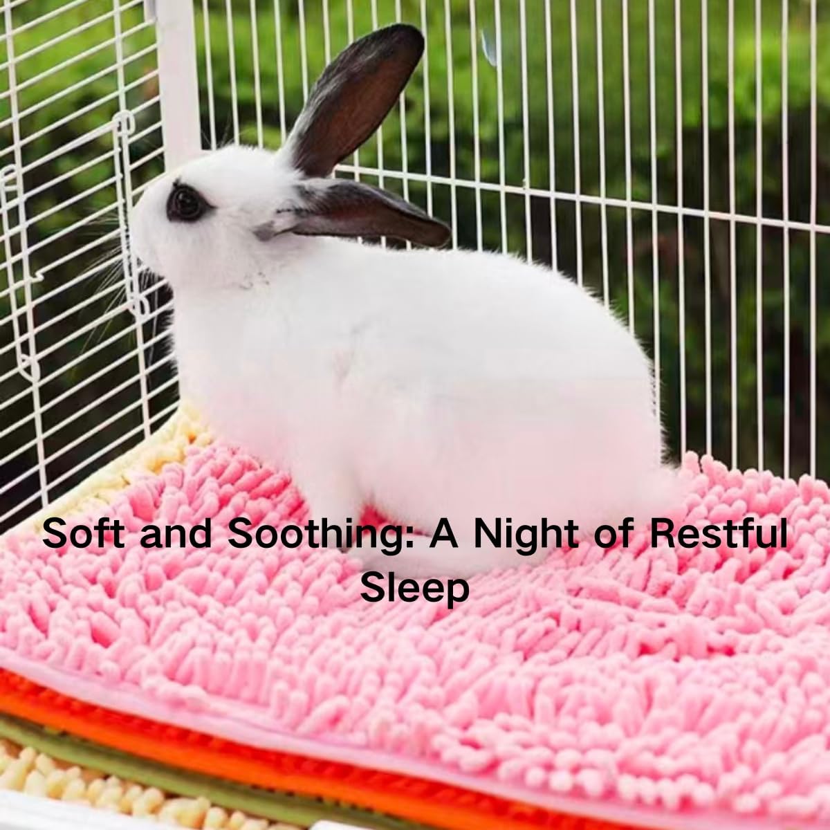 2PCS Guinea Pig Liner Washable Rabbit Cage Liner Guinea Pig Fleece Mats Reusable Bedding Pee Pads for Ferret Bunny Chinchilla Small Animals (Yellow,19.69" LX12.99 W)