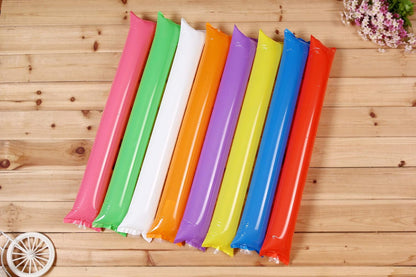 40PCS Thunder Sticks Bam Bam Inflatable Noisemakers Cheerleading Plastic Clap Hands Outfit for Cheering Basketball Football Party Sport Team Spirit
