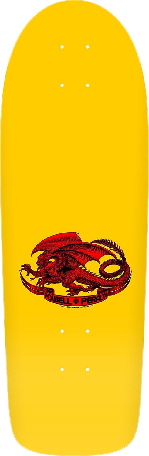 Bruce Lee Skull & Nunchucks Collab Skateboard Deck, Yellow, 10" x 30"
