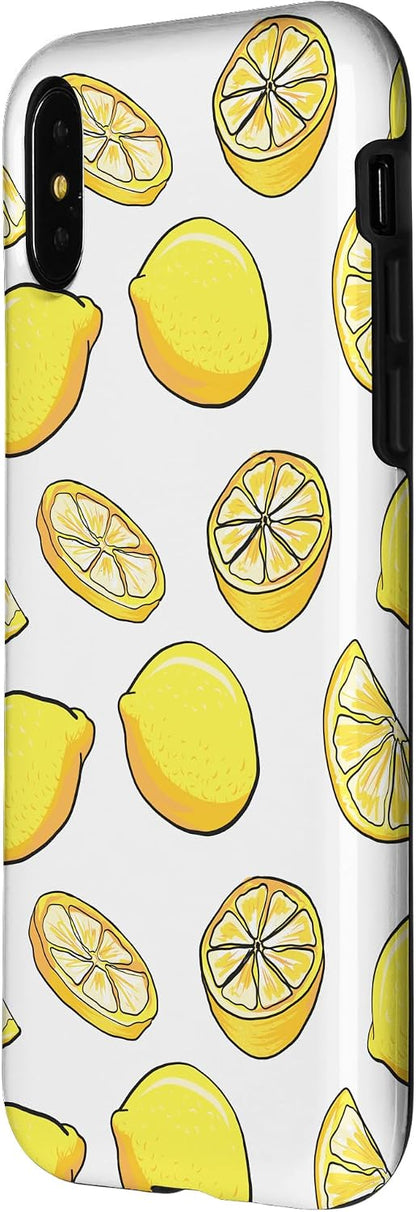 Funny Lemons Pattern Lemons Case for iPhone X/XS