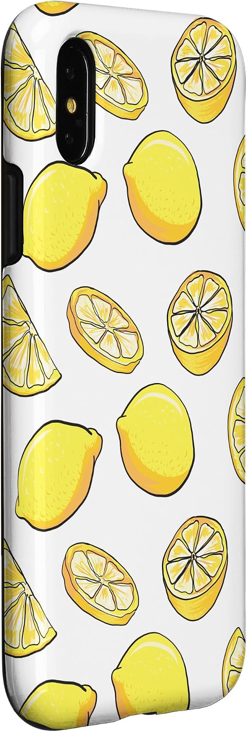 Funny Lemons Pattern Lemons Case for iPhone X/XS