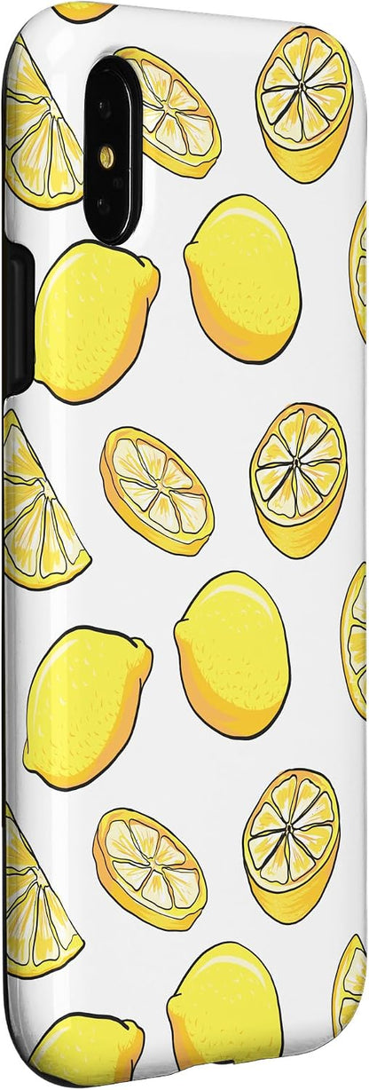 Funny Lemons Pattern Lemons Case for iPhone X/XS
