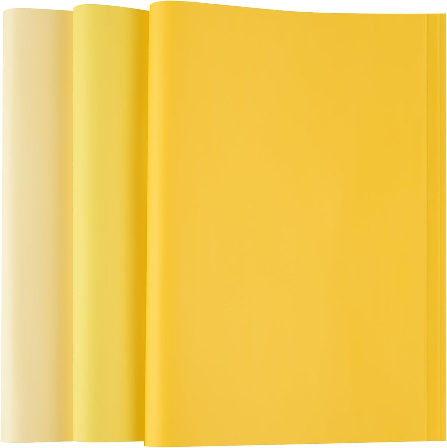 Bouiexye 60 Sheets Yellow Tissue Paper Multicolor Tissue Paper Bulk Gift Wrapping for DIY Art Craft Floral Birthday Baby Shower Party Festival
