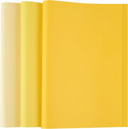 Bouiexye 60 Sheets Yellow Tissue Paper Multicolor Tissue Paper Bulk Gift Wrapping for DIY Art Craft Floral Birthday Baby Shower Party Festival