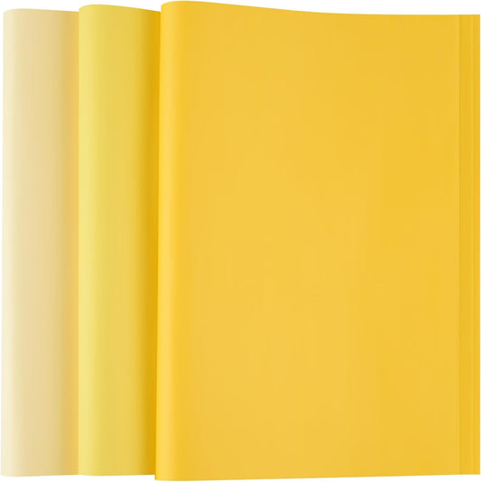 Bouiexye 60 Sheets Yellow Tissue Paper Multicolor Tissue Paper Bulk Gift Wrapping for DIY Art Craft Floral Birthday Baby Shower Party Festival