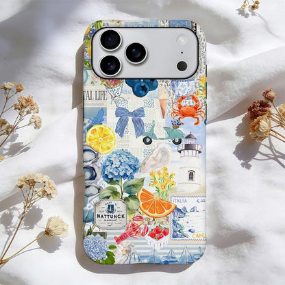 Compatible with iPhone 17 Pro Max,Durable & Shockproof Phone Case Cover Design - Italian Summer Lemon Collage