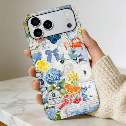 Compatible with iPhone 17 Pro Max,Durable & Shockproof Phone Case Cover Design - Italian Summer Lemon Collage