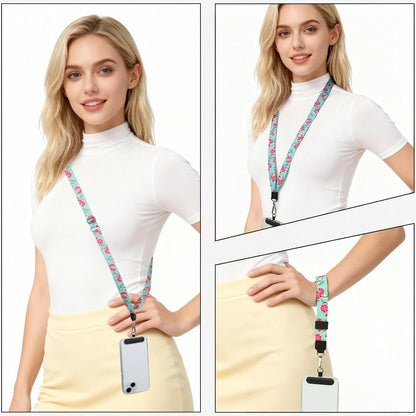 Phone Lanyard Crossbody & Neck, Adjustable Cell Phone Wrist Strap | Universal Cross Body Neck Lanyard for Women Men, Compatible with Most Smartphones, Lemon