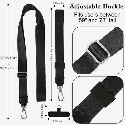 Phone Lanyard Crossbody & Neck, Adjustable Cell Phone Wrist Strap | Universal Cross Body Neck Lanyard for Women Men, Compatible with Most Smartphones, Lemon