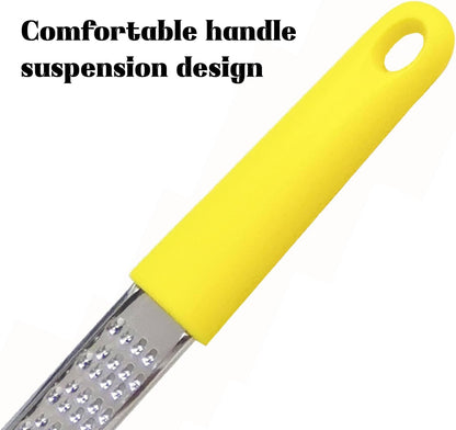Lemon Zester Grater Tool,Grater Zester Stainless Steel for Fruits and Cheese,12.5 Inch