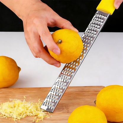Lemon Zester Grater Tool,Grater Zester Stainless Steel for Fruits and Cheese,12.5 Inch
