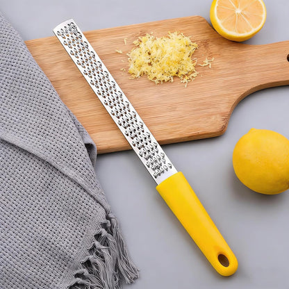Lemon Zester Grater Tool,Grater Zester Stainless Steel for Fruits and Cheese,12.5 Inch