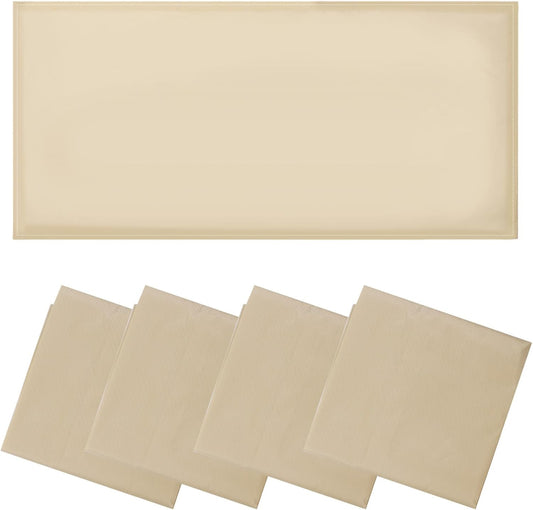 4 Pcs Fluorescent Light Covers - Light Covers for Ceiling Lights Classroom, Magnetic Light Filters for Office, Hospitals, Home 4 x 2 Feet (Warm Yellow)