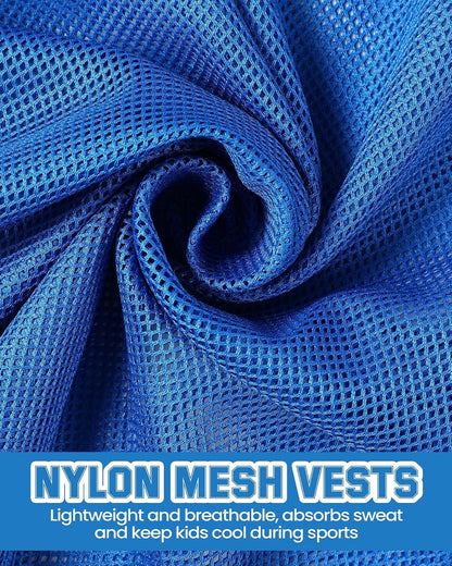 36 Pcs Adult Pinnies Scrimmage Vests Youth Pinnies Team Practice Jerseys for Sports Soccer Football Basketball