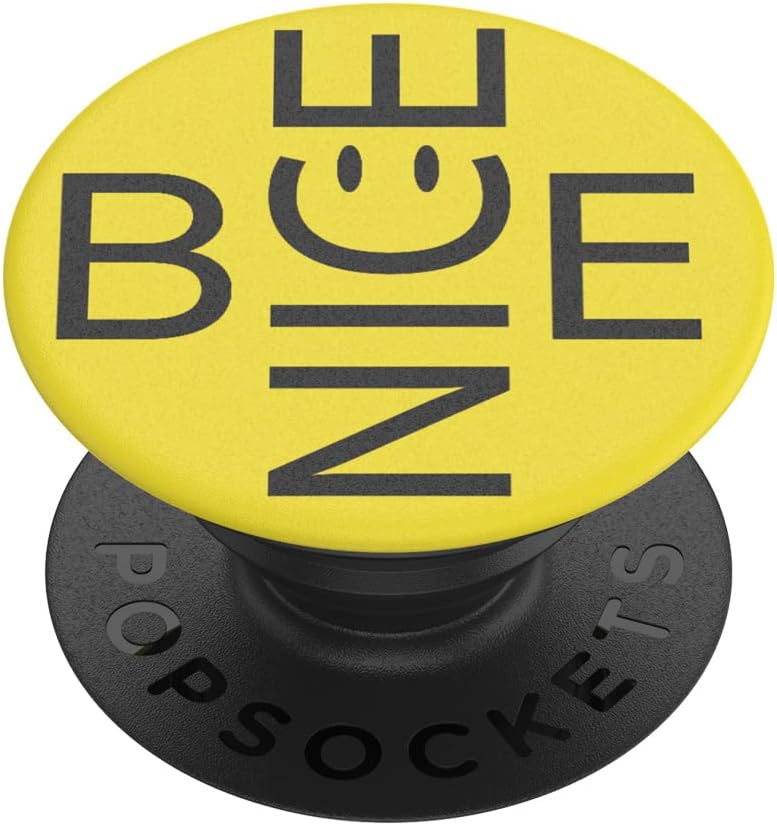 Adhesive Phone Grip, Holder, Phone Stand, Yellow - Be Nice