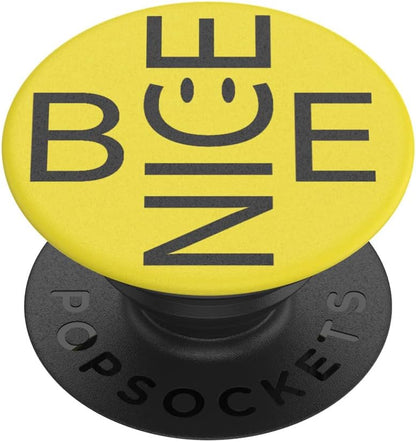 Adhesive Phone Grip, Holder, Phone Stand, Yellow - Be Nice