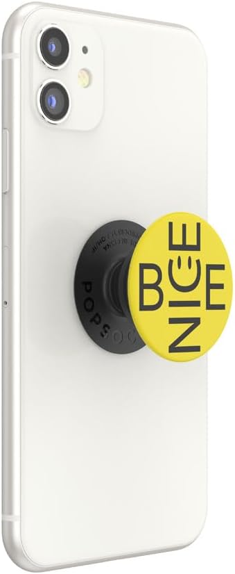 Adhesive Phone Grip, Holder, Phone Stand, Yellow - Be Nice