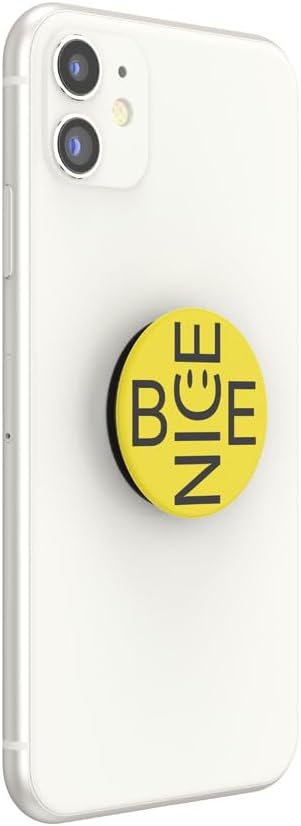 Adhesive Phone Grip, Holder, Phone Stand, Yellow - Be Nice