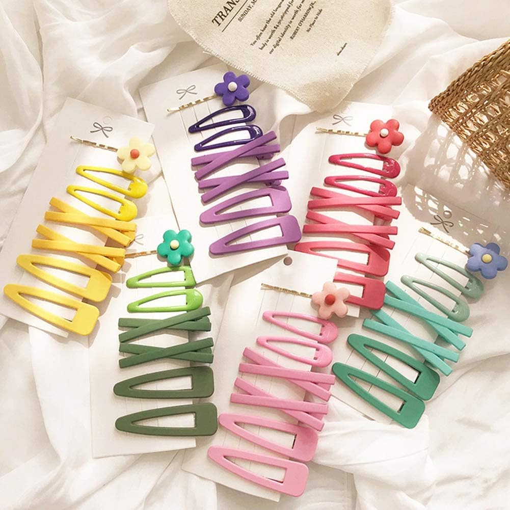 7 Pcs Yellow Sweet Flower Bobby Pin -Cute Women Girl Barrette Legant Gifts Hair Clips -Party Wedding Hair Accessories