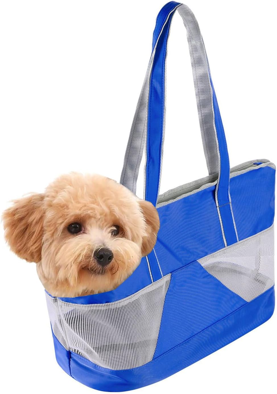Pet Dog Purse Carrier Breathable Mesh Puppy Cat Outing Tote Handbag | Portable Cat Sling Carrier Travel Transporter Tote Handbag Lightweight Dog Carrier Shoulder Bag with Thicken Bags Base