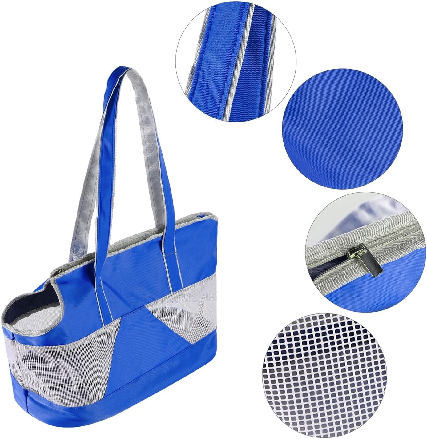 Pet Dog Purse Carrier Breathable Mesh Puppy Cat Outing Tote Handbag | Portable Cat Sling Carrier Travel Transporter Tote Handbag Lightweight Dog Carrier Shoulder Bag with Thicken Bags Base
