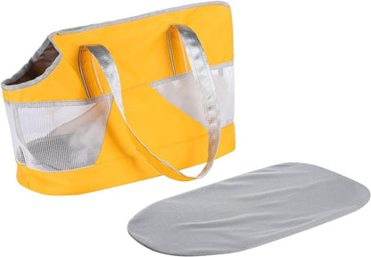Pet Dog Purse Carrier Breathable Mesh Puppy Cat Outing Tote Handbag | Portable Cat Sling Carrier Travel Transporter Tote Handbag Lightweight Dog Carrier Shoulder Bag with Thicken Bags Base